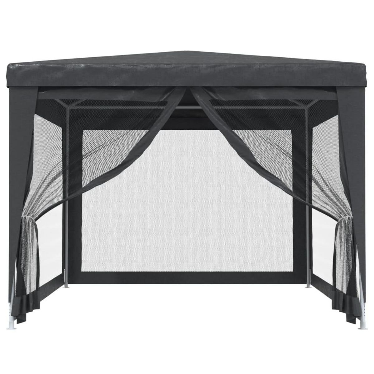 VIDAXL Tente de fete avec 4 parois laterales en maille Anthracite 3x4m