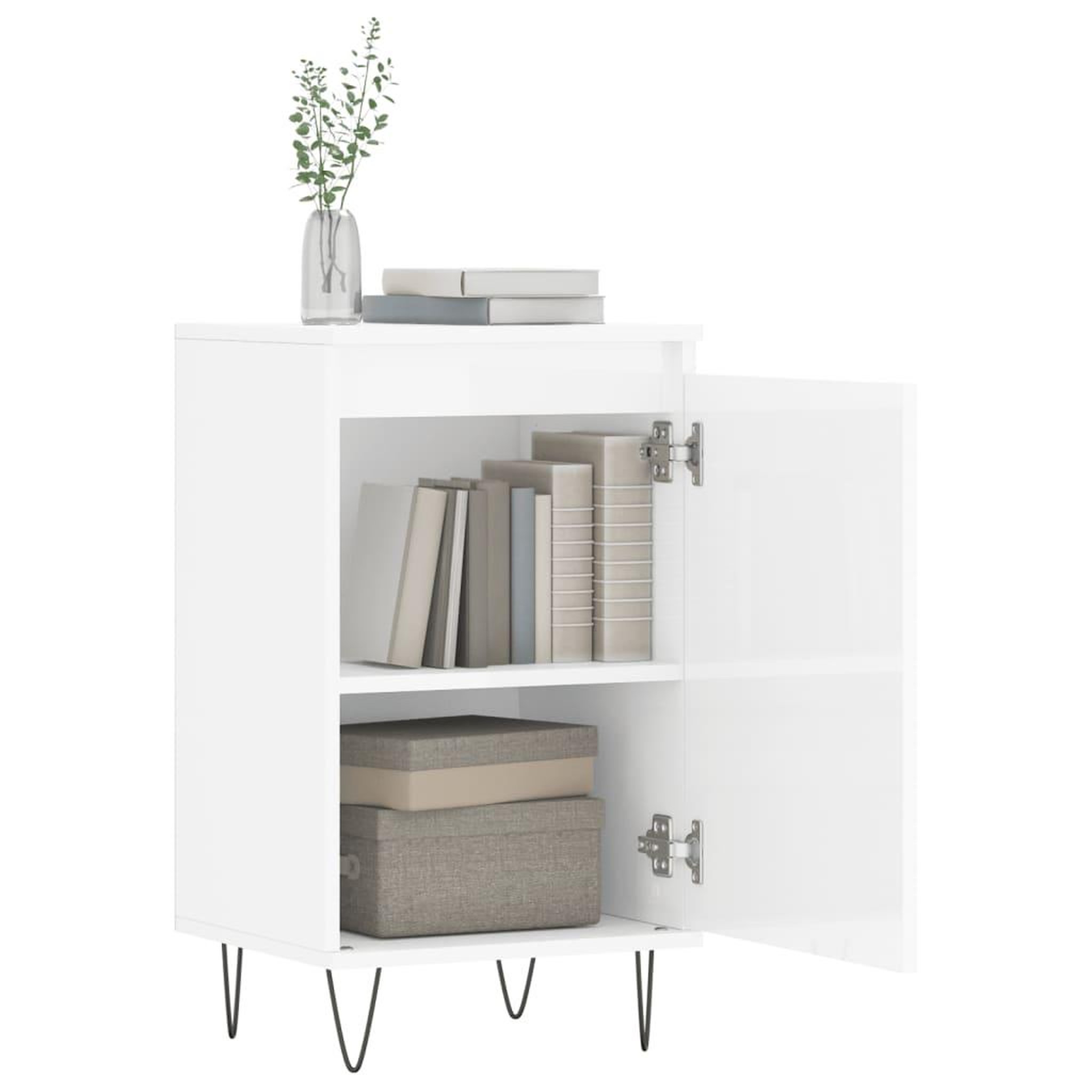 Voir la diapositive 4 : VIDAXL Buffet blanc brillant 40x35x70 cm bois d'ingenierie