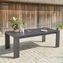 BOIS DESSUS BOIS DESSOUS Table de jardin en aluminium noir 6 pers.