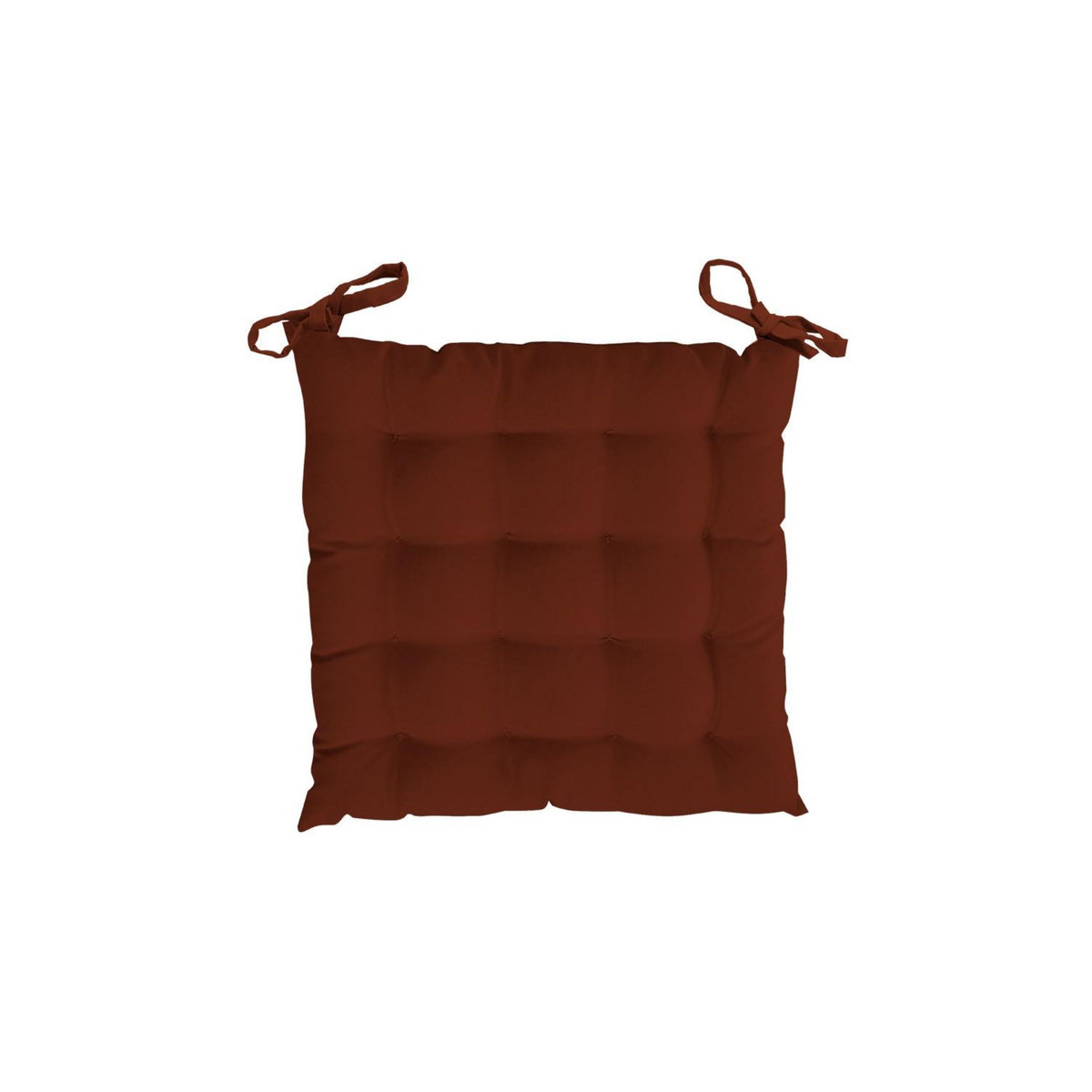 SOLEIL D'OCRE Dessus de chaise capitonné en coton 40x40x5 cm PANAMA, par Soleil d'Ocre