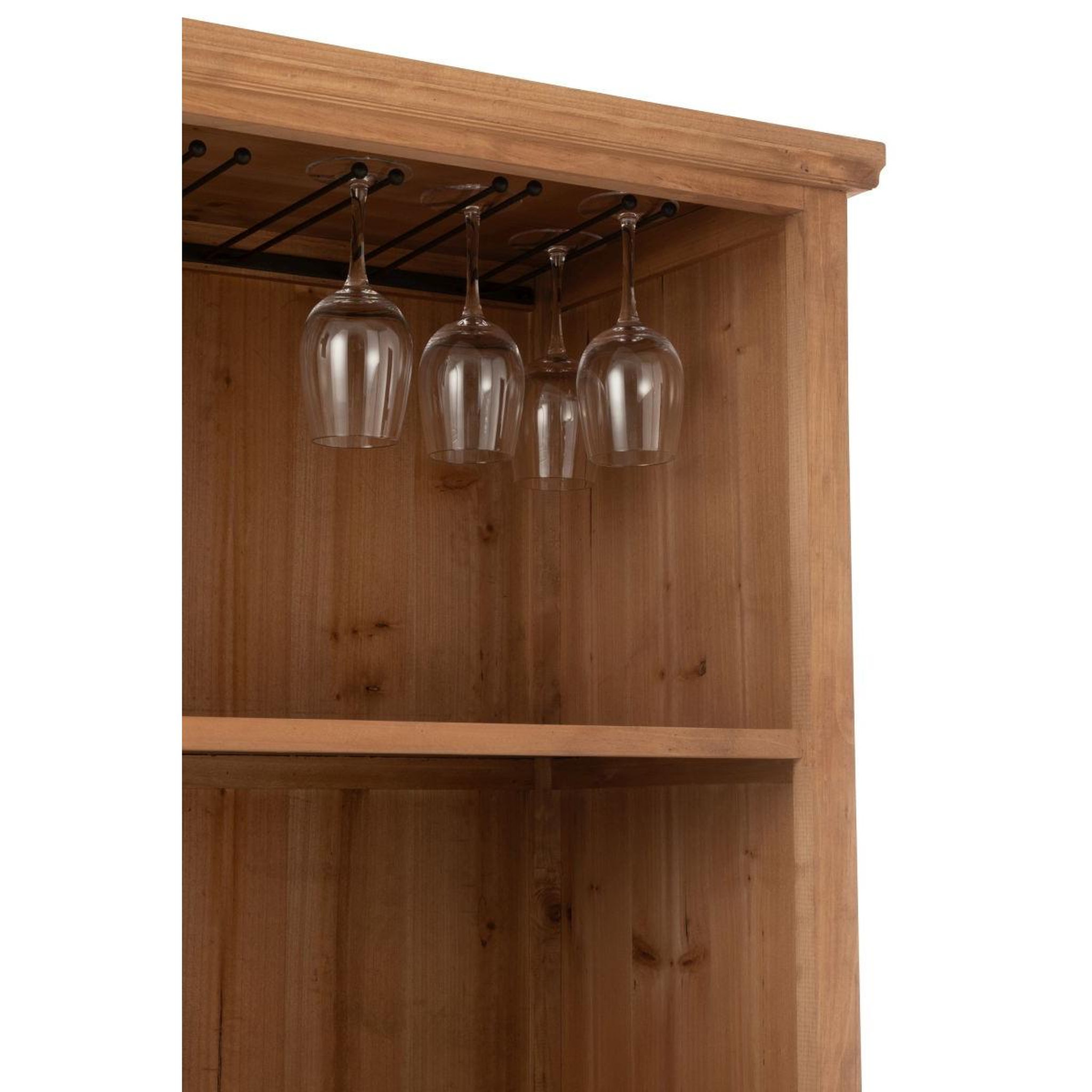 Voir la diapositive 6 : J-LINE Vaisselier en bois  sia  178cm naturel
