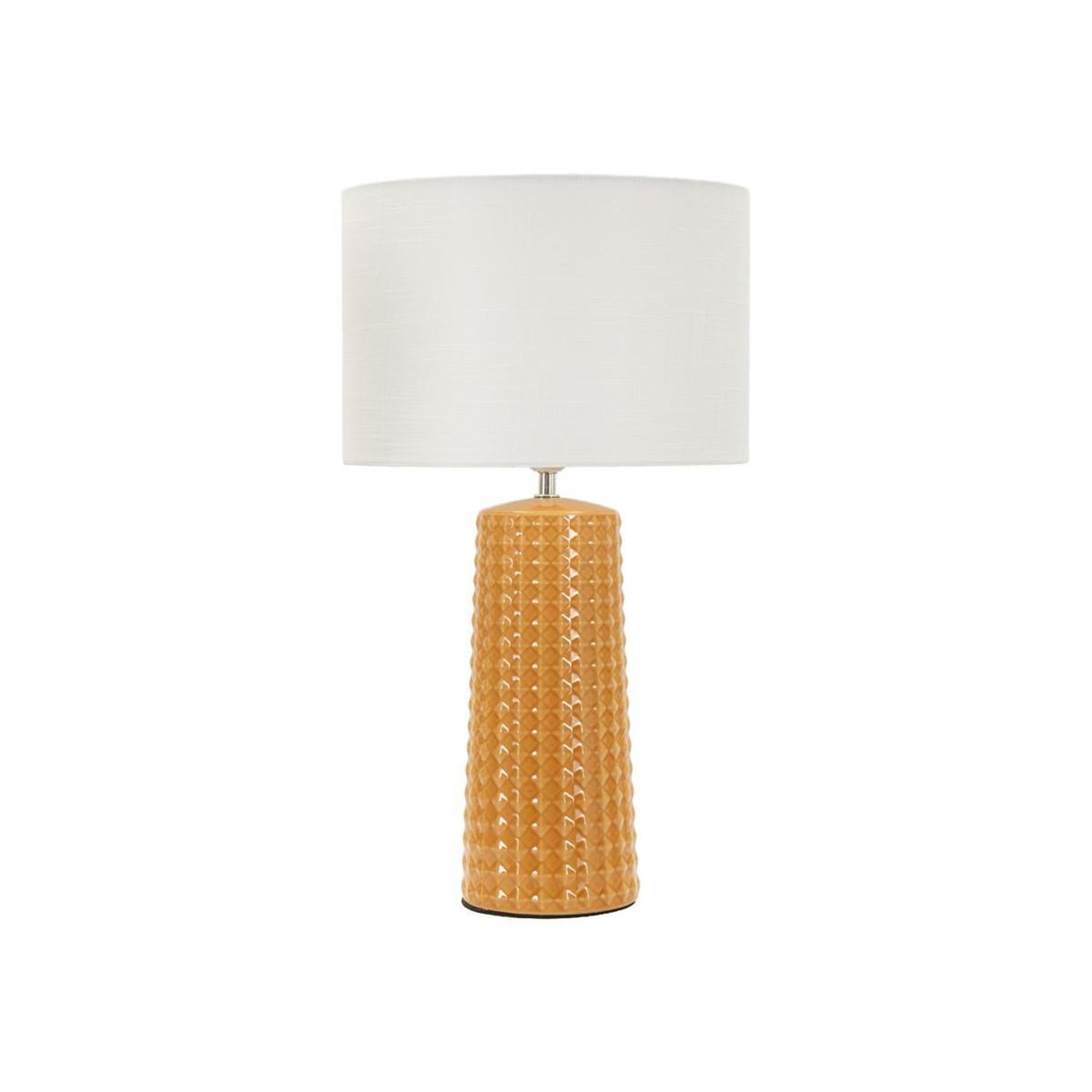 Paris Prix Lampe à poser en céramique  gliss  52cm moutarde