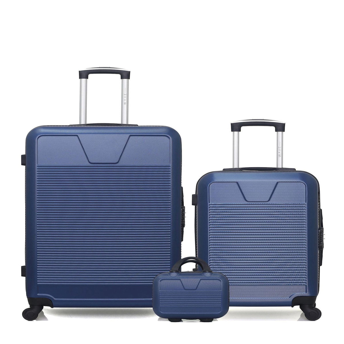 WAVE PARIS WAVE PARIS - Lot de 3 - Valises Grand Format, Cabine et Vanity SELENGA