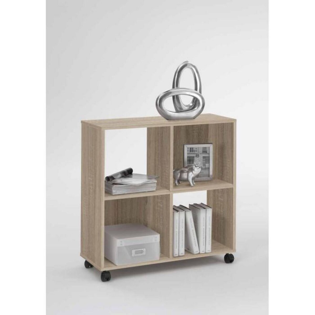 Paris Prix Étagère 4 Cases Design  Timpa  78cm Naturel