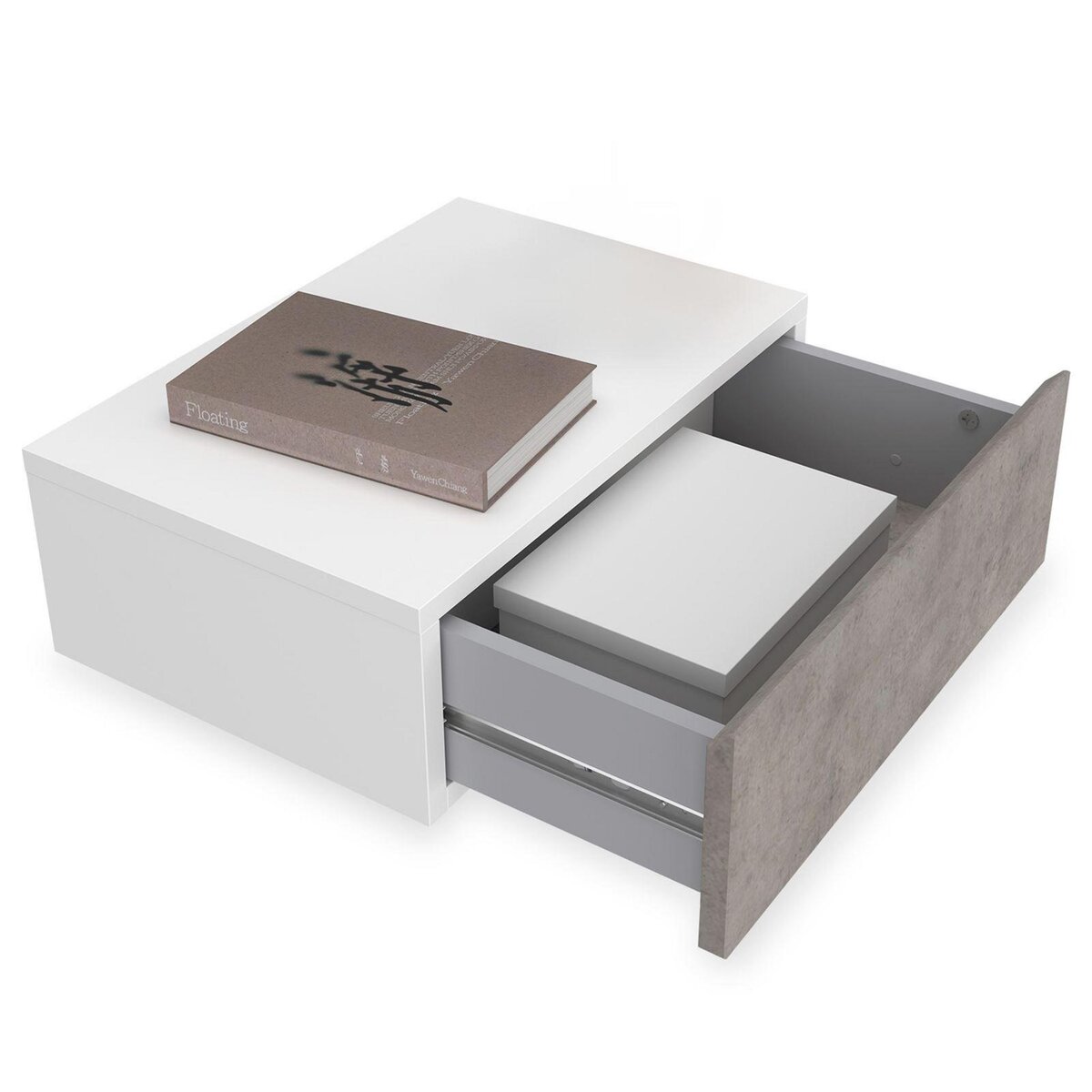 IDIMEX Chevet suspendu OCEANE, en bois