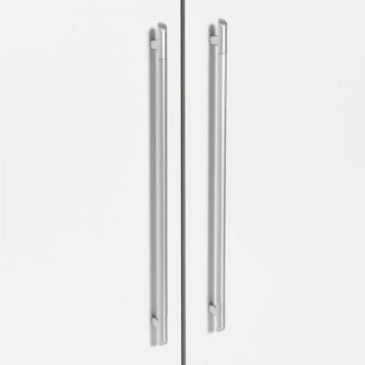 MARKET24 Armoire - Bois aggloméré chene et blanc - Contemporain - Chambre - L 144,6 cm