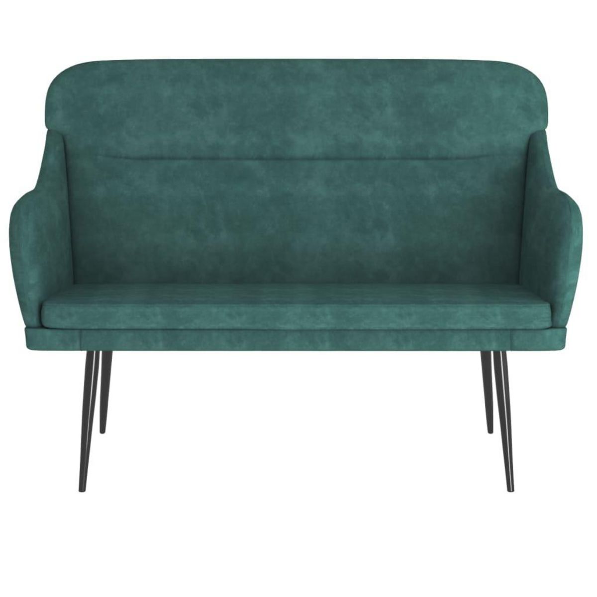 VIDAXL Banc Vert fonce 110x76x80 cm Velours