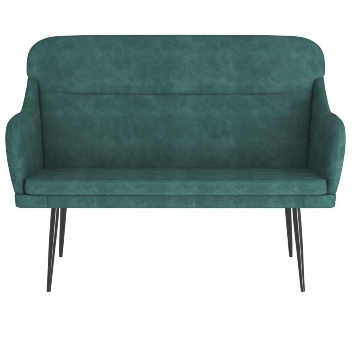 VIDAXL Banc Vert fonce 110x76x80 cm Velours