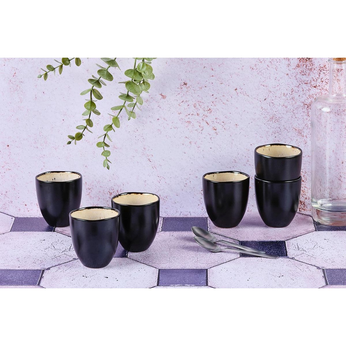 BJORN Tasse IRIS 15cl - 6 pièces - Blanc ivoire