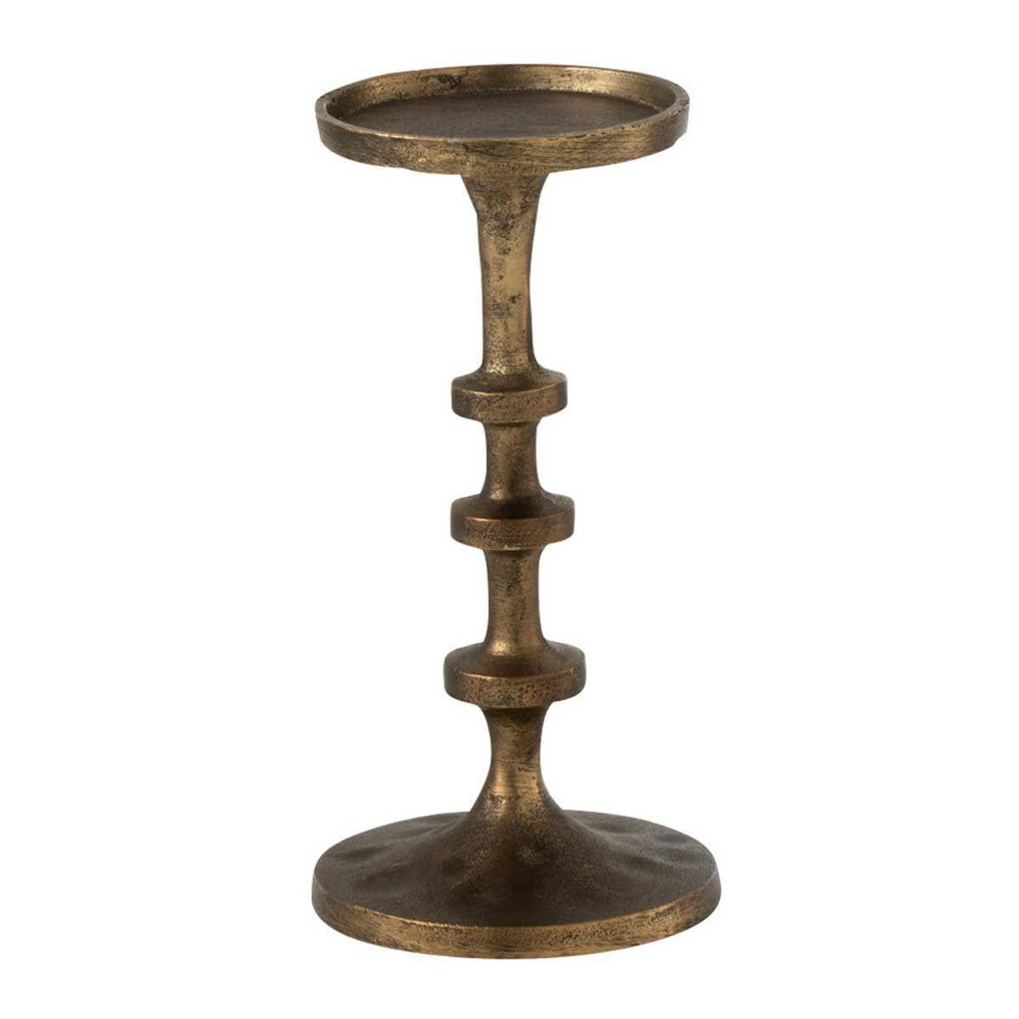 Voir la diapositive 1 : J-LINE Bougeoir vintage  luz  25cm bronze
