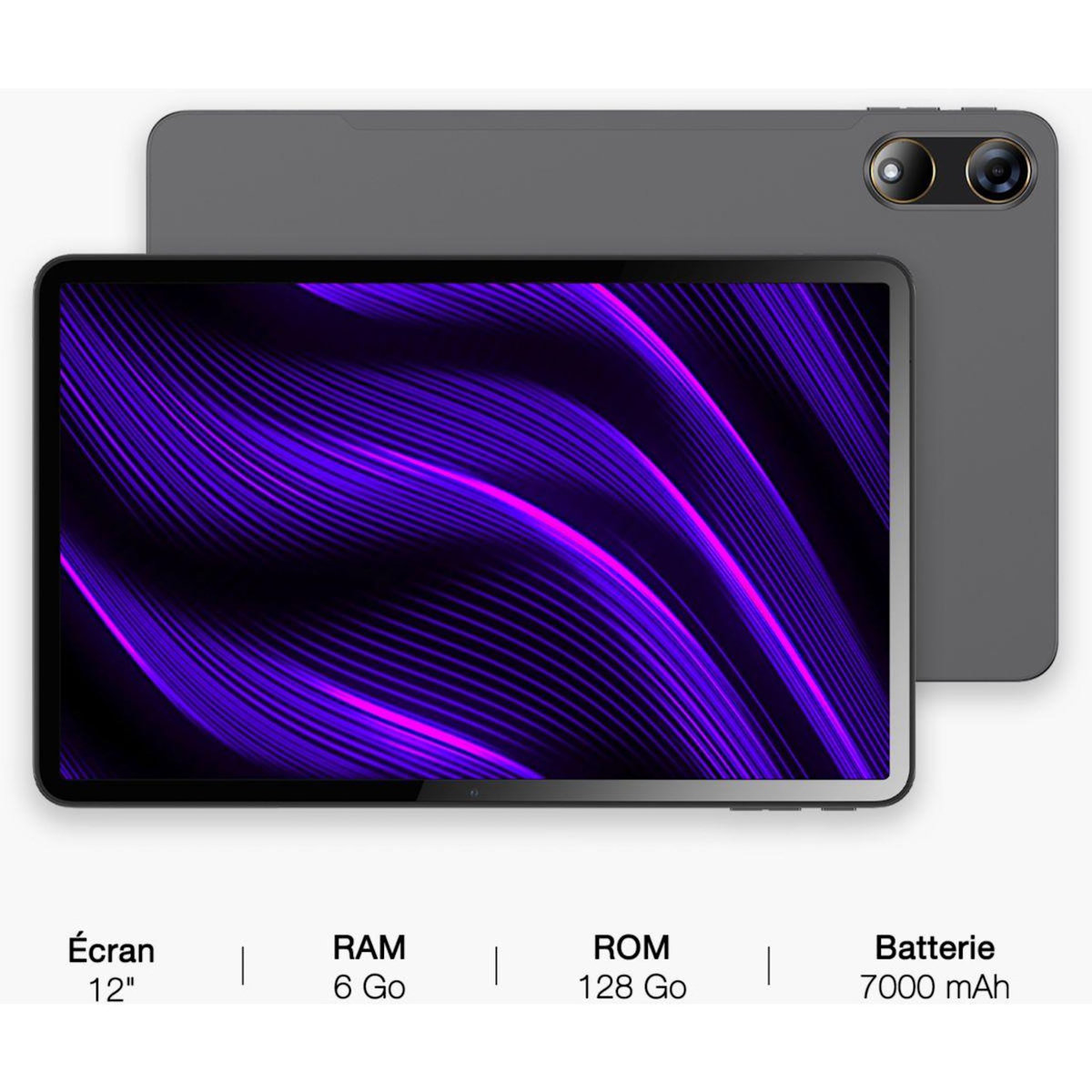 Logicom Tablette Android Tab Fold 12 Noir 128Go