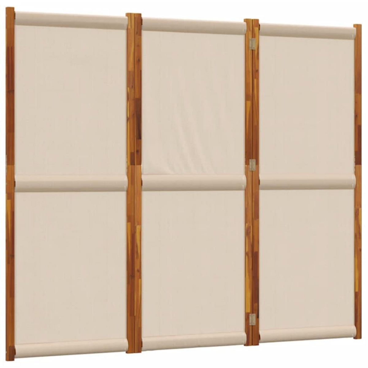 VIDAXL Cloison de separation 3 panneaux taupe 210x180 cm