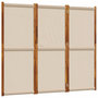 Voir la diapositive 2 : VIDAXL Cloison de separation 3 panneaux taupe 210x180 cm