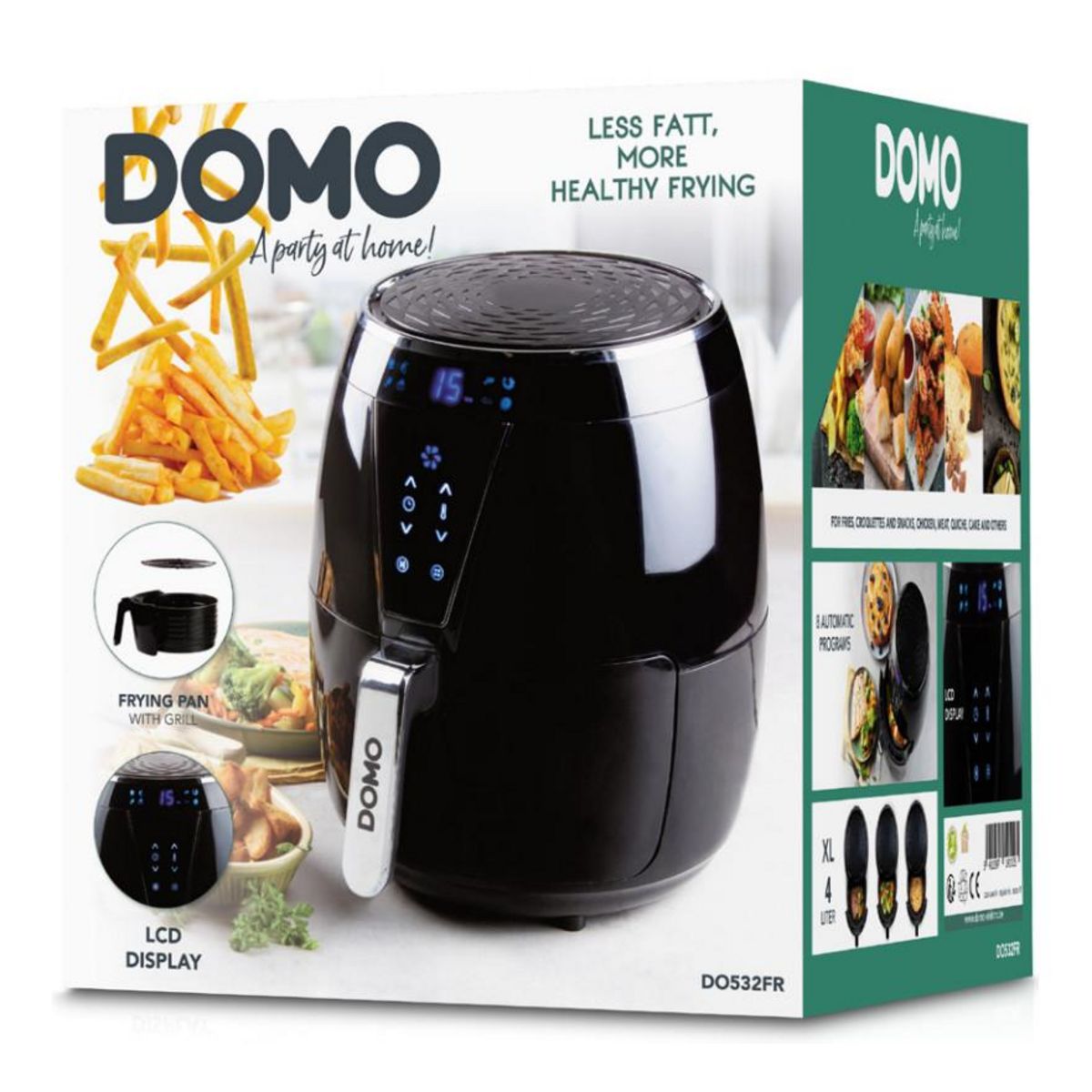 Domo Friteuse sans huile 4l 1500w noir - do532fr