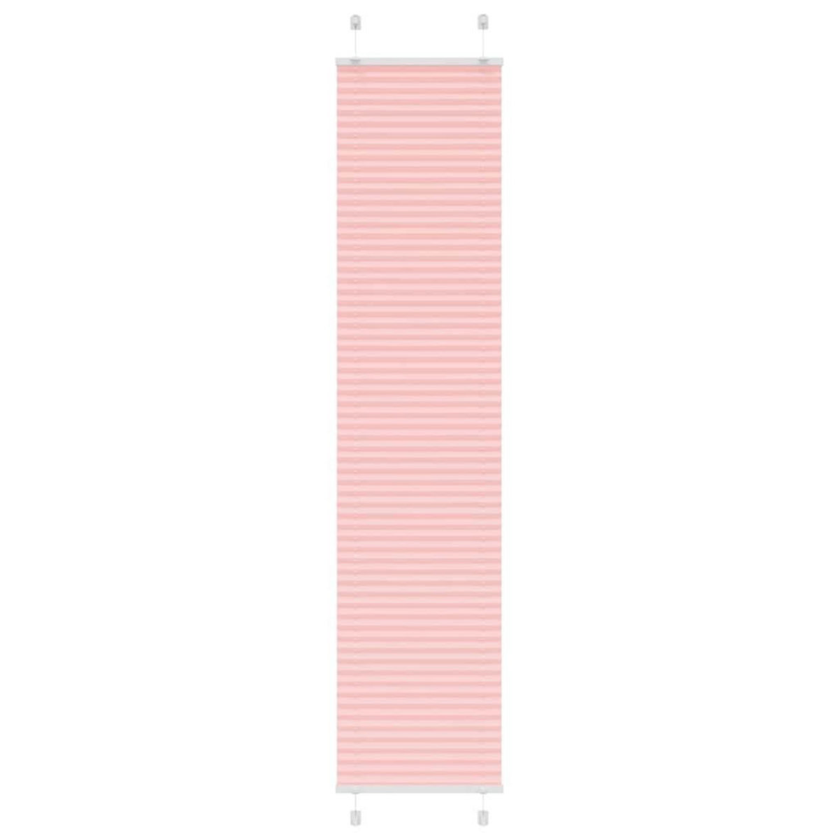 VIDAXL Store plisse rose 45x200 cm largeur du tissu 44,4 cm polyester
