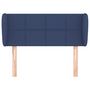 Voir la diapositive 3 : VIDAXL Tete de lit avec oreilles Bleu 93x23x78/88 cm Tissu