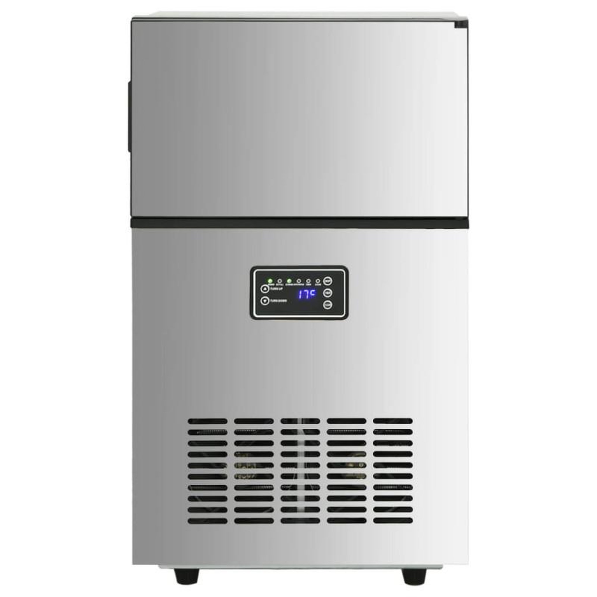 Voir la diapositive 3 : VIDAXL Appareil à glaçons argenté 45 kg 24 h