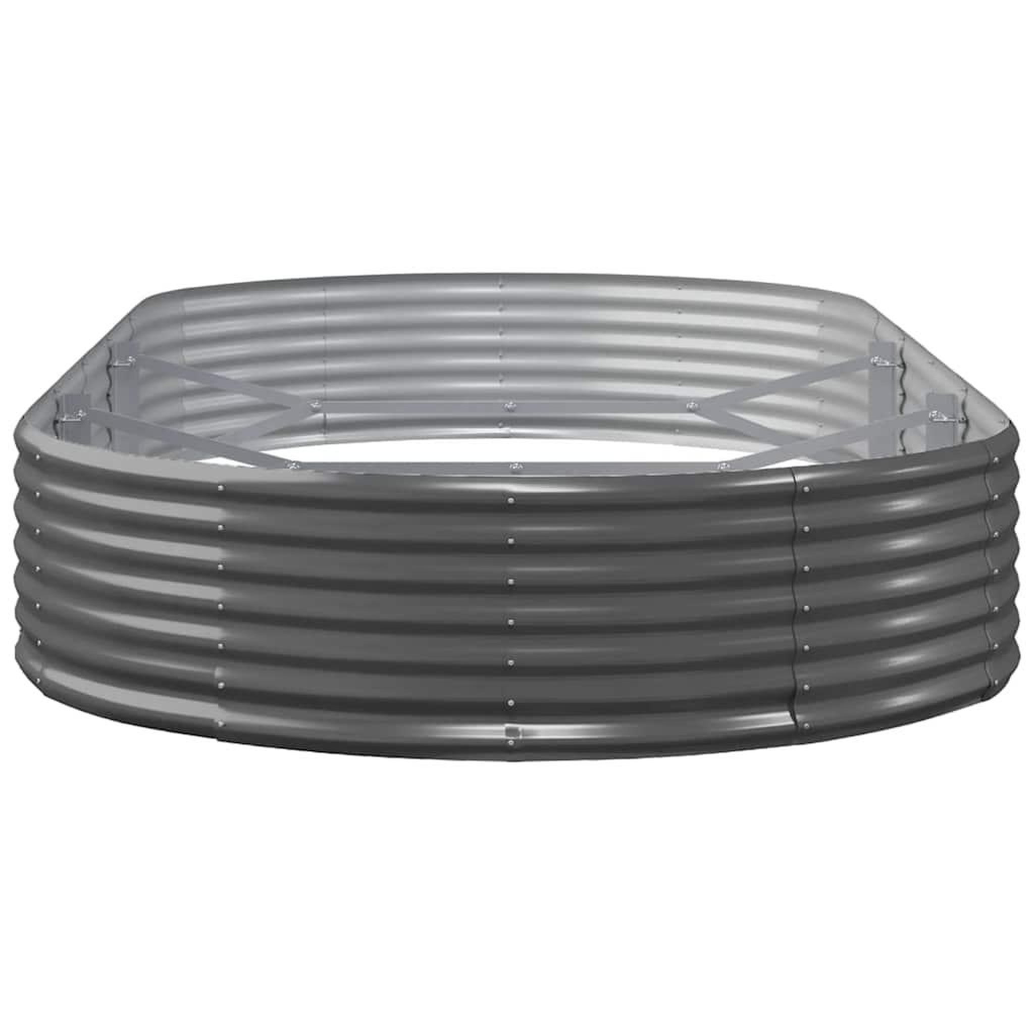 Voir la diapositive 4 : VIDAXL Lit sureleve de jardin Acier galvanise Anthracite