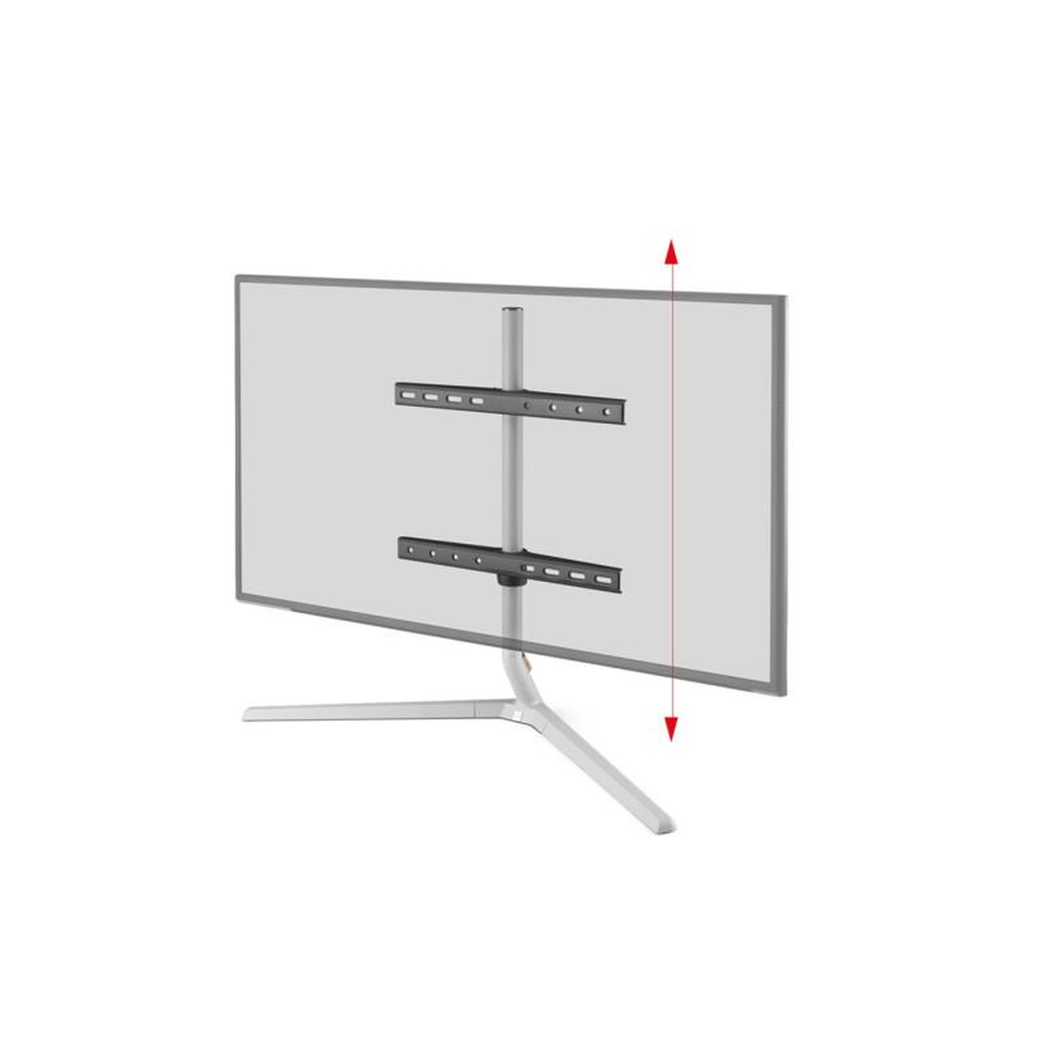 Voir la diapositive 3 : One For All Support mural pour écran plat One For All sur pied pour meuble TV Stand Design Table Top Light Silver Orientable 180 VESA 400