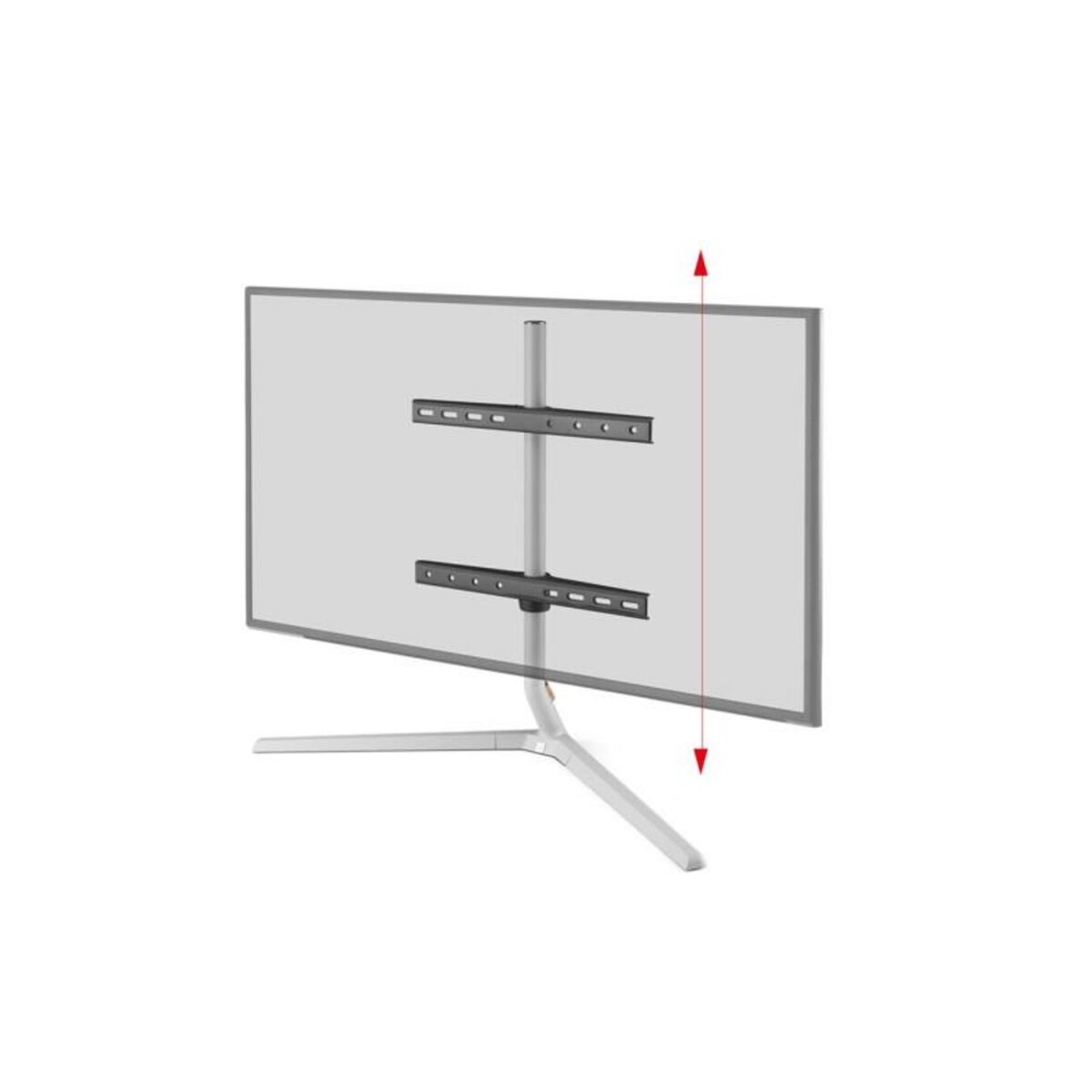 One For All Support mural pour écran plat One For All sur pied pour meuble TV Stand Design Table Top Light Silver Orientable 180 VESA 400