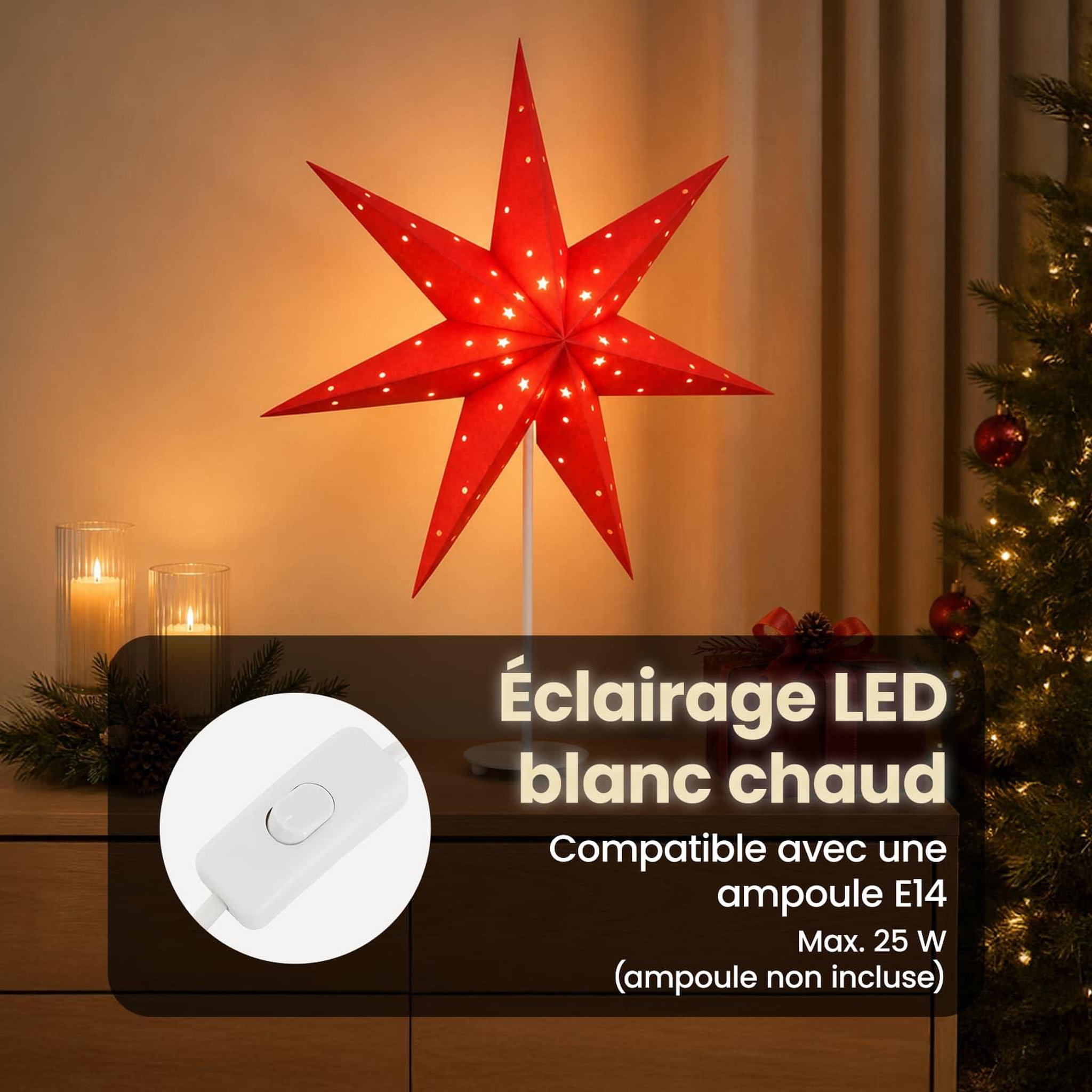 Voir la diapositive 4 : VIDAXL Eclairage de Noël RAAHE Blanc chaud 35 x 15 x 55 cm
