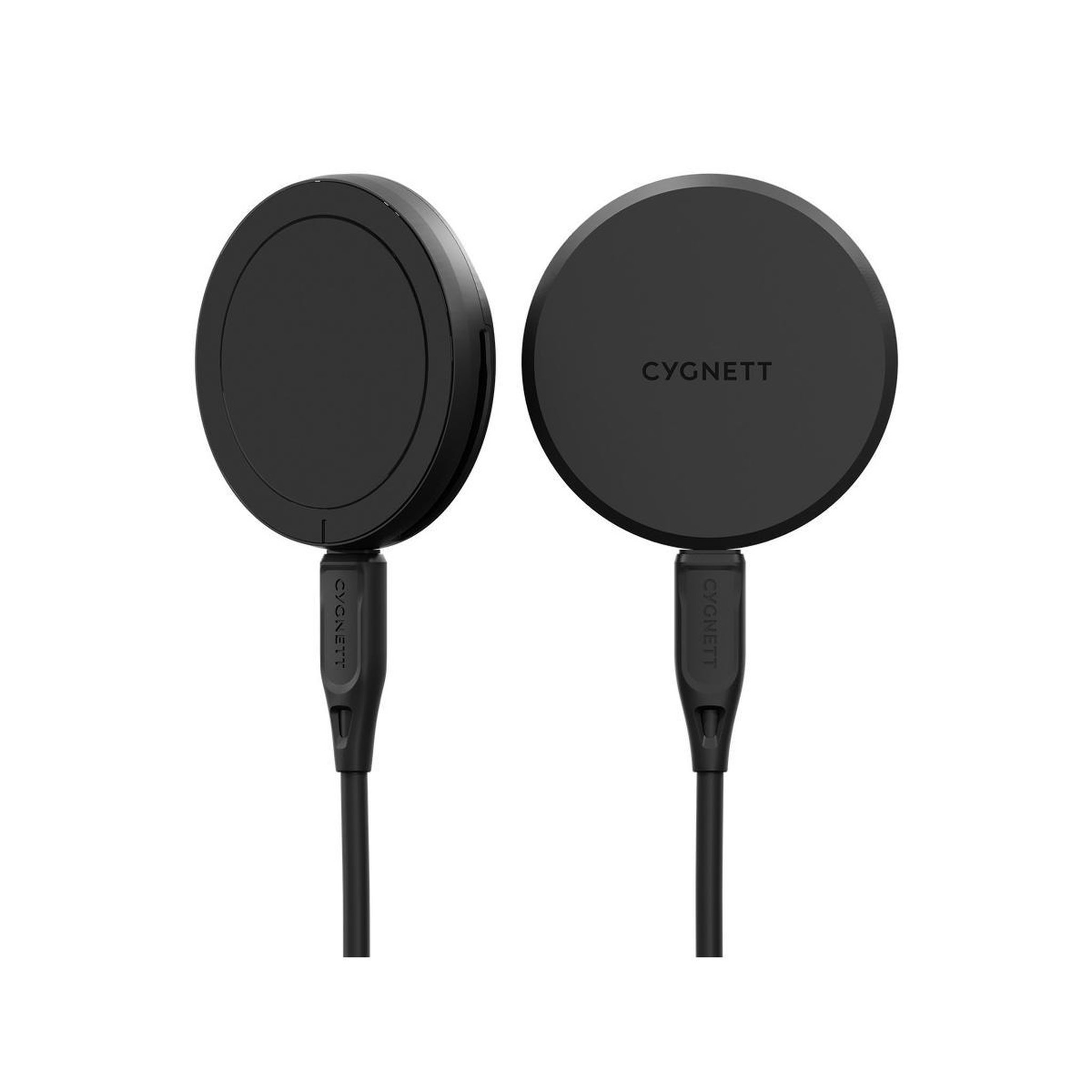 Voir la diapositive 2 : CYGNETT Cygnett chargepuck qi2.0 écouteurs, smartphone noir usb recharge sans fil charge rapide intérieure