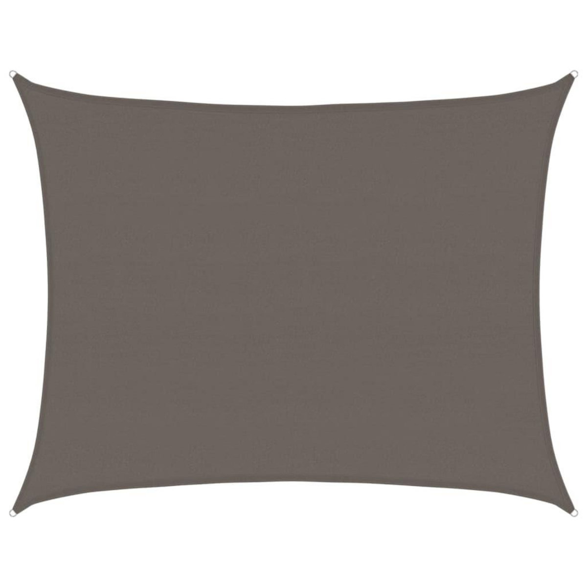 VIDAXL Voile d'ombrage 160 g/m^2 Anthracite 6x8 m PEHD