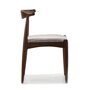 Voir la diapositive 3 : VS VENTA-STOCK Pack 2 chaises Corzo, Couleur Noyer, Bois Massif, 52,5 cm x 50 cm x 74.5 cm