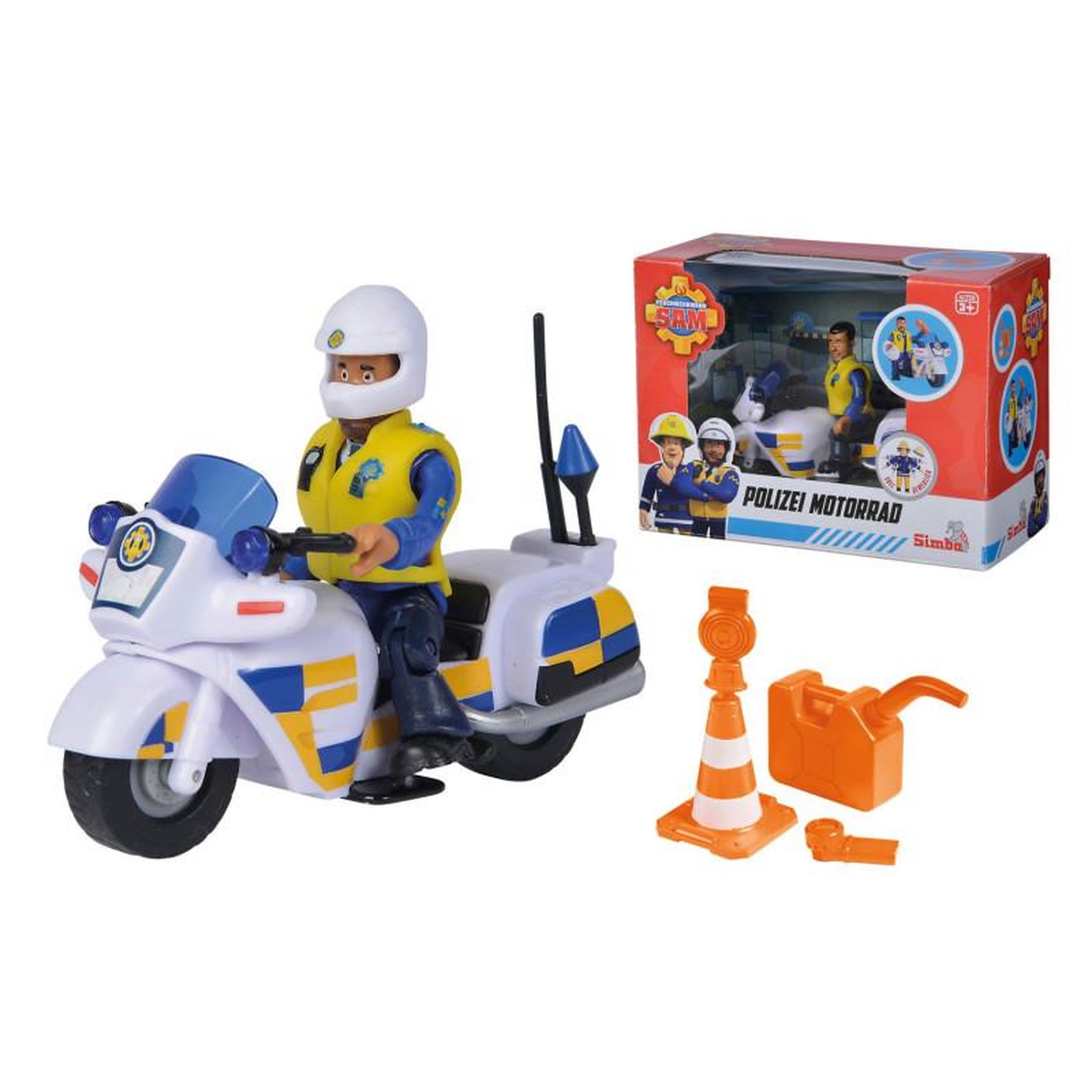 Voir la diapositive 3 : SIMBA SIMBA Fireman Sam Police Motorcycle