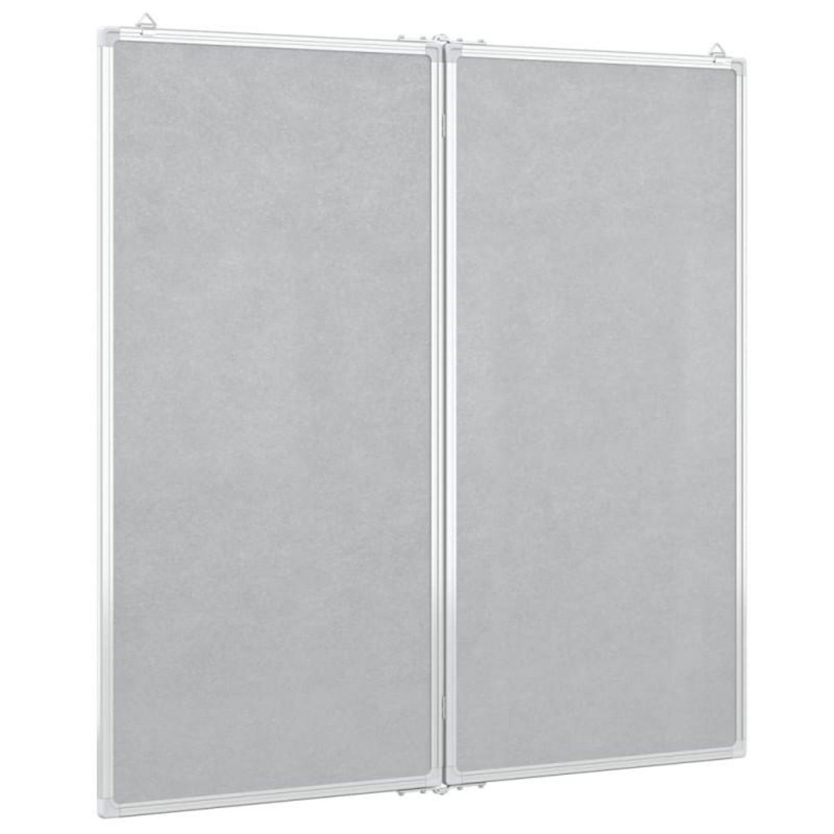 VIDAXL Tableau blanc magnétique pliable 80x80x1,7 cm aluminium