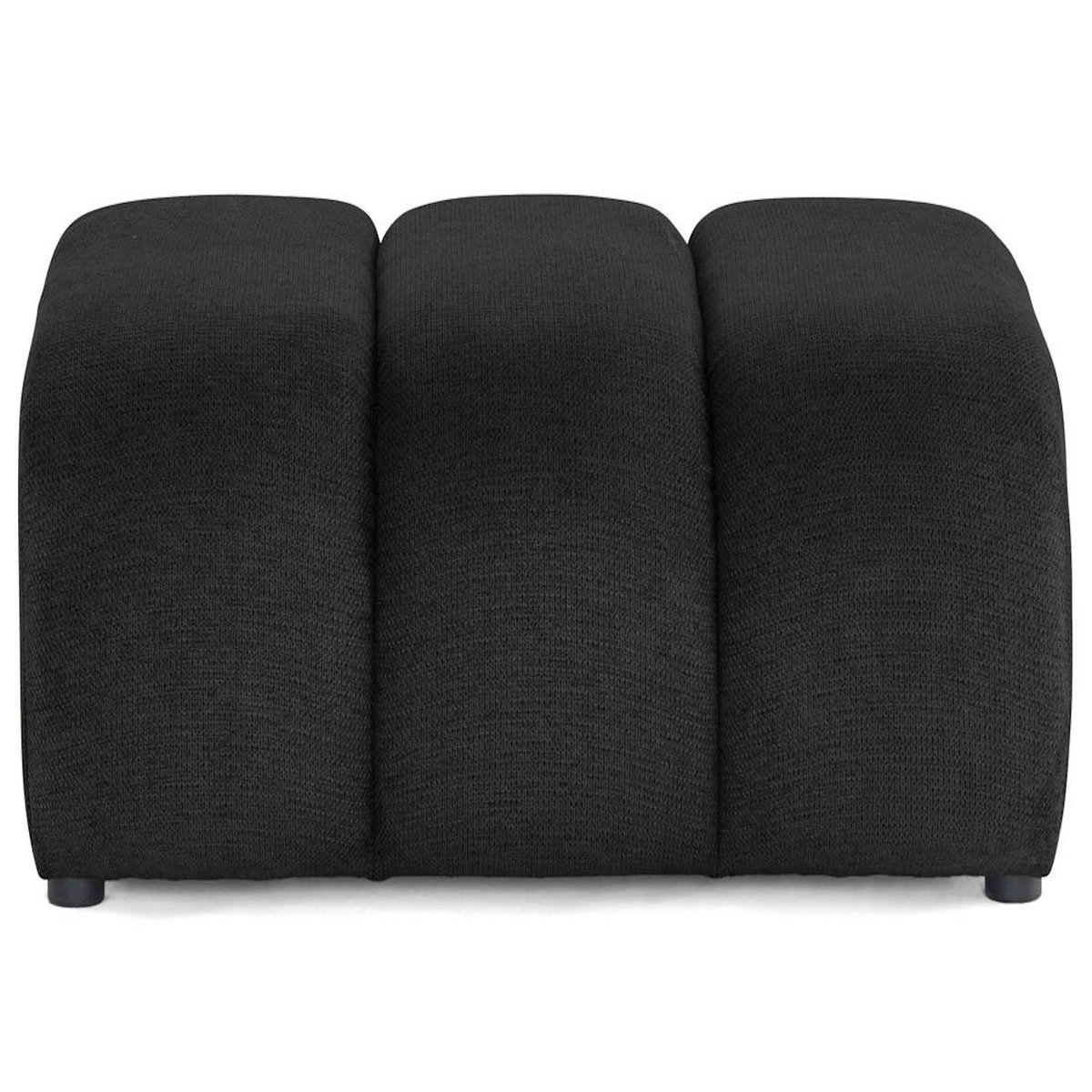 LISA DESIGN Debbie - pouf en tissu texturé