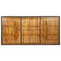 Voir la diapositive 4 : VIDAXL Table de jardin Gris fonce Resine tressee et bois d'acacia