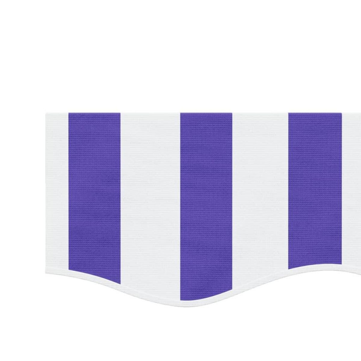 VIDAXL Tissu de remplacement de cantonniere d'auvent rayure bleu blanc