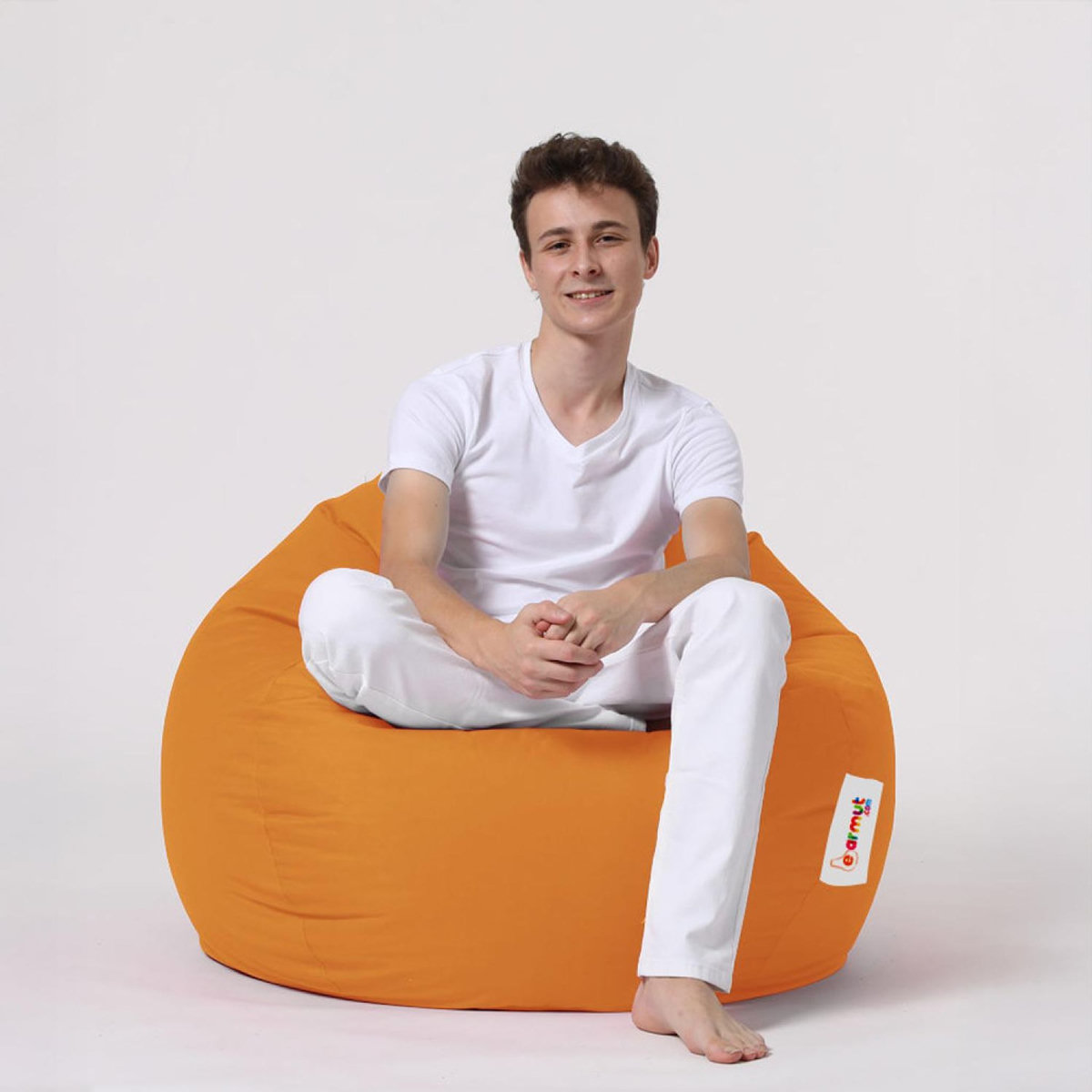 CONCEPT USINE Pouf poire d'extérieur 130x115cm orange OHAU