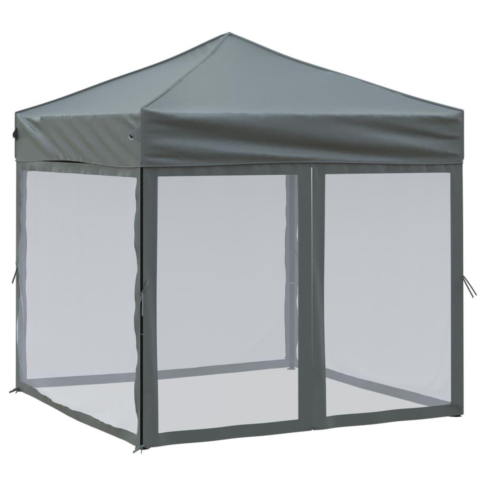Voir la diapositive 2 : VIDAXL Tente de reception pliable avec parois Anthracite 2x2 m