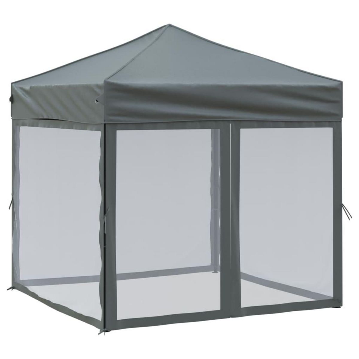 VIDAXL Tente de reception pliable avec parois Anthracite 2x2 m