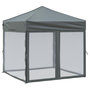 Voir la diapositive 2 : VIDAXL Tente de reception pliable avec parois Anthracite 2x2 m