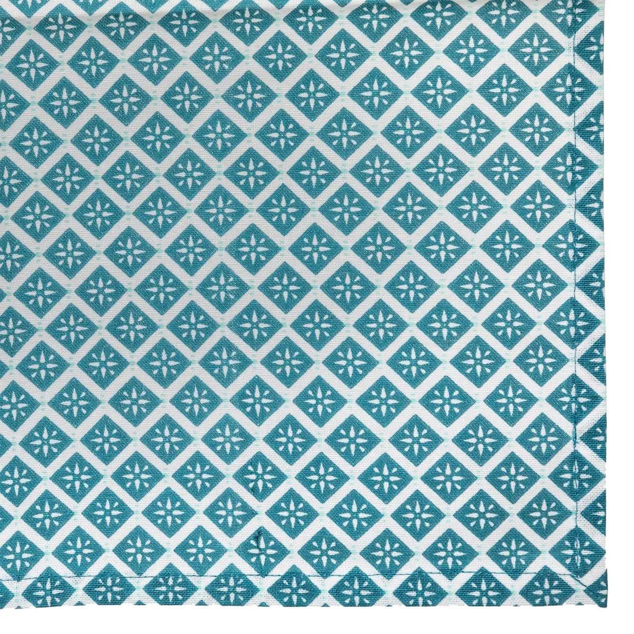 Voir la diapositive 2 : ATMOSPHERA Lot de 4 serviettes de table  tikal  40x40cm bleu