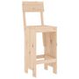 Voir la diapositive 3 : VIDAXL Tabourets de bar lot de 2 40x48,5x115,5 cm bois massif de pin