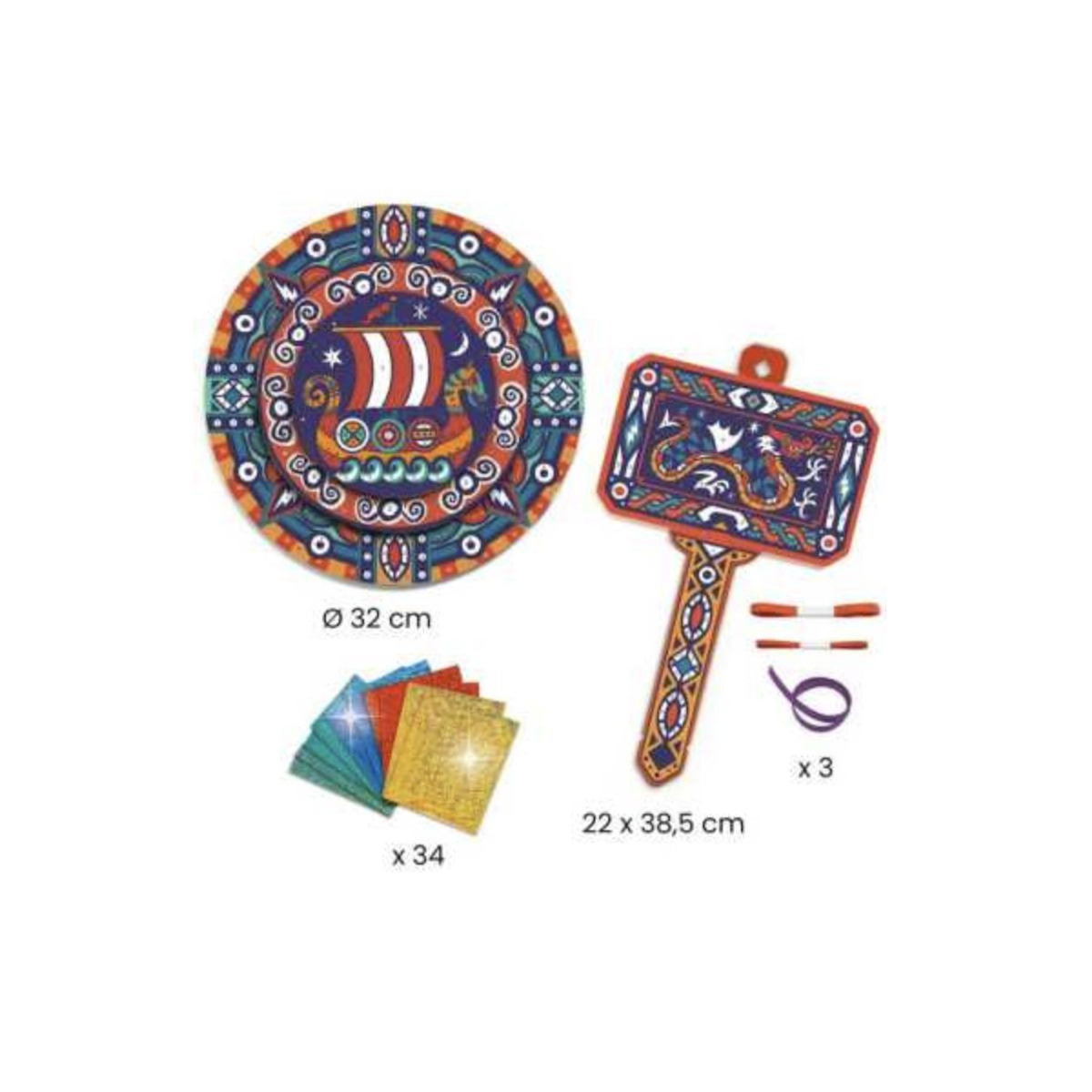 Djeco Bouclier et marteau a metaliser - Do it yourself