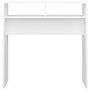 Voir la diapositive 5 : VIDAXL Table console blanc 78x30x80 cm bois d'ingenierie