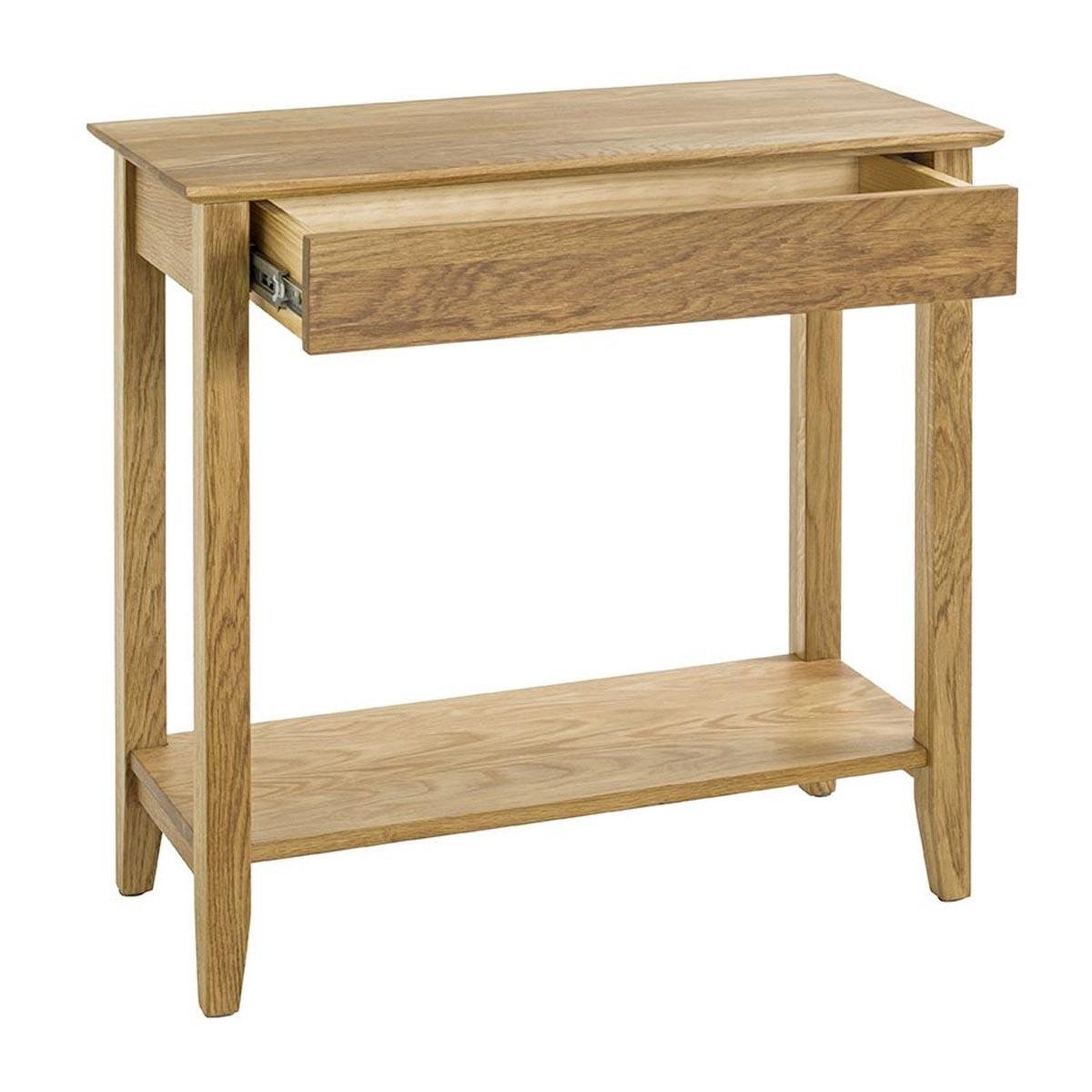 Voir la diapositive 2 : Paris Prix Console en bois avec tiroir  mani  75cm chêne