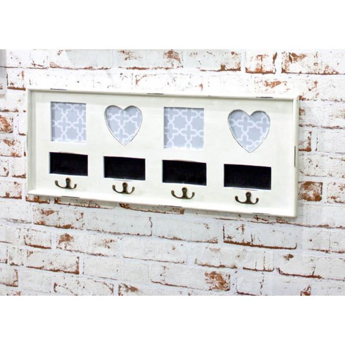 Paris Prix Patère Murale Vintage  Coeur  63cm Blanc