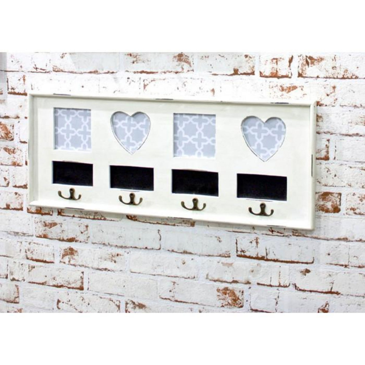 Paris Prix Patère Murale Vintage  Coeur  63cm Blanc