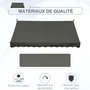 Voir la diapositive 4 : OUTSUNNY Store banne manuel rétractable 3L x 1,5l m inclinaison et hauteur réglable installation rapide métal alu polyester anti-UV gris
