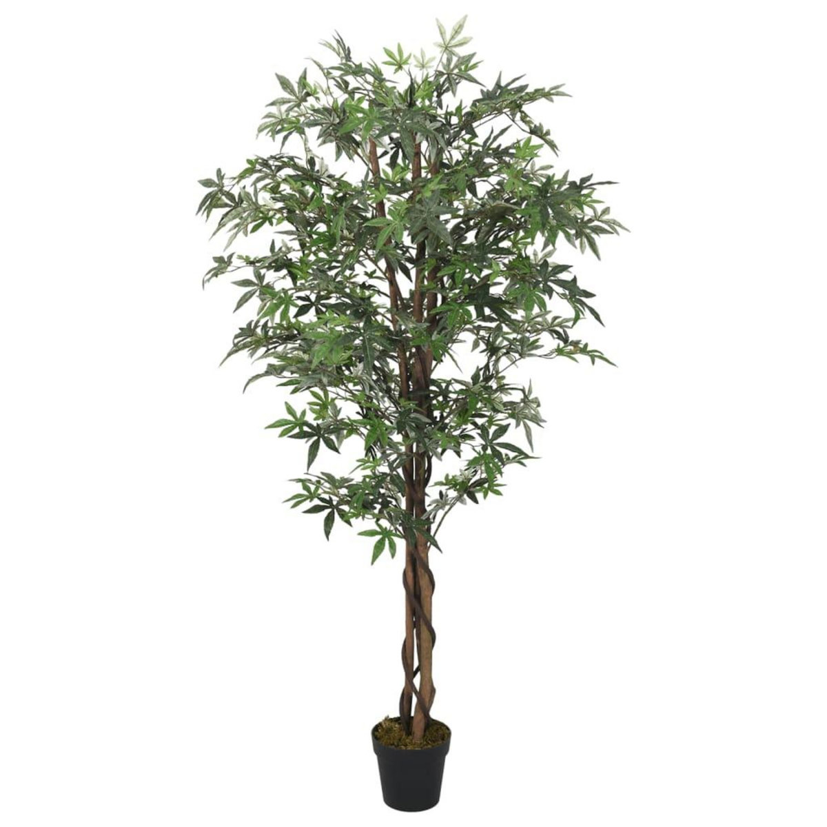 VIDAXL Erable artificiel 672 feuilles 180 cm vert