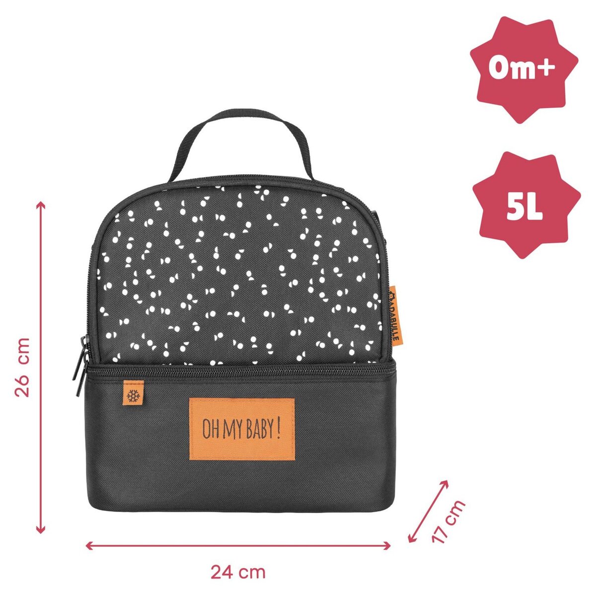 BADABULLE Sac Repas Isotherme multipoches Pick & Go