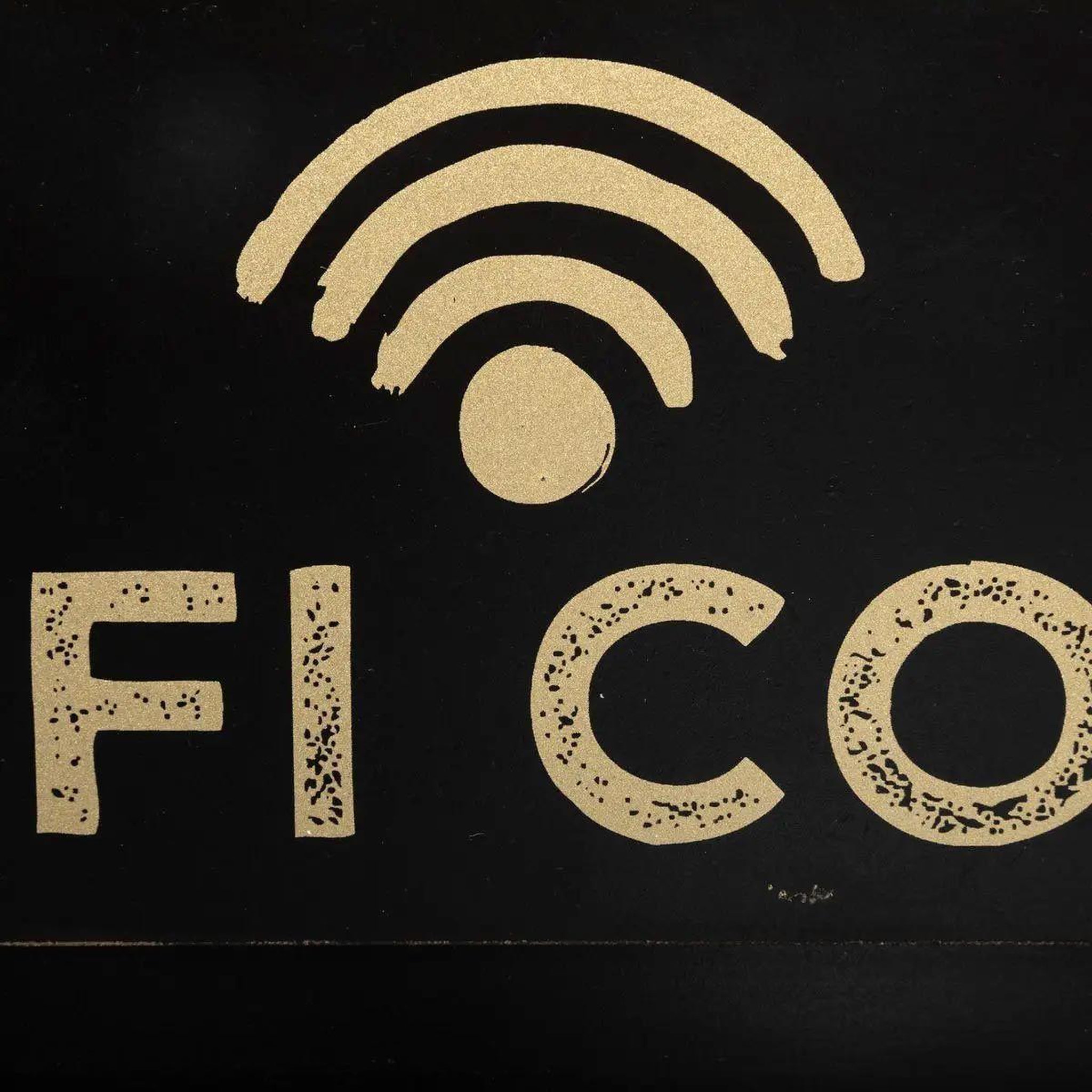 Voir la diapositive 2 : ATMOSPHERA Plaque de porte déco  wifi code  35cm noir