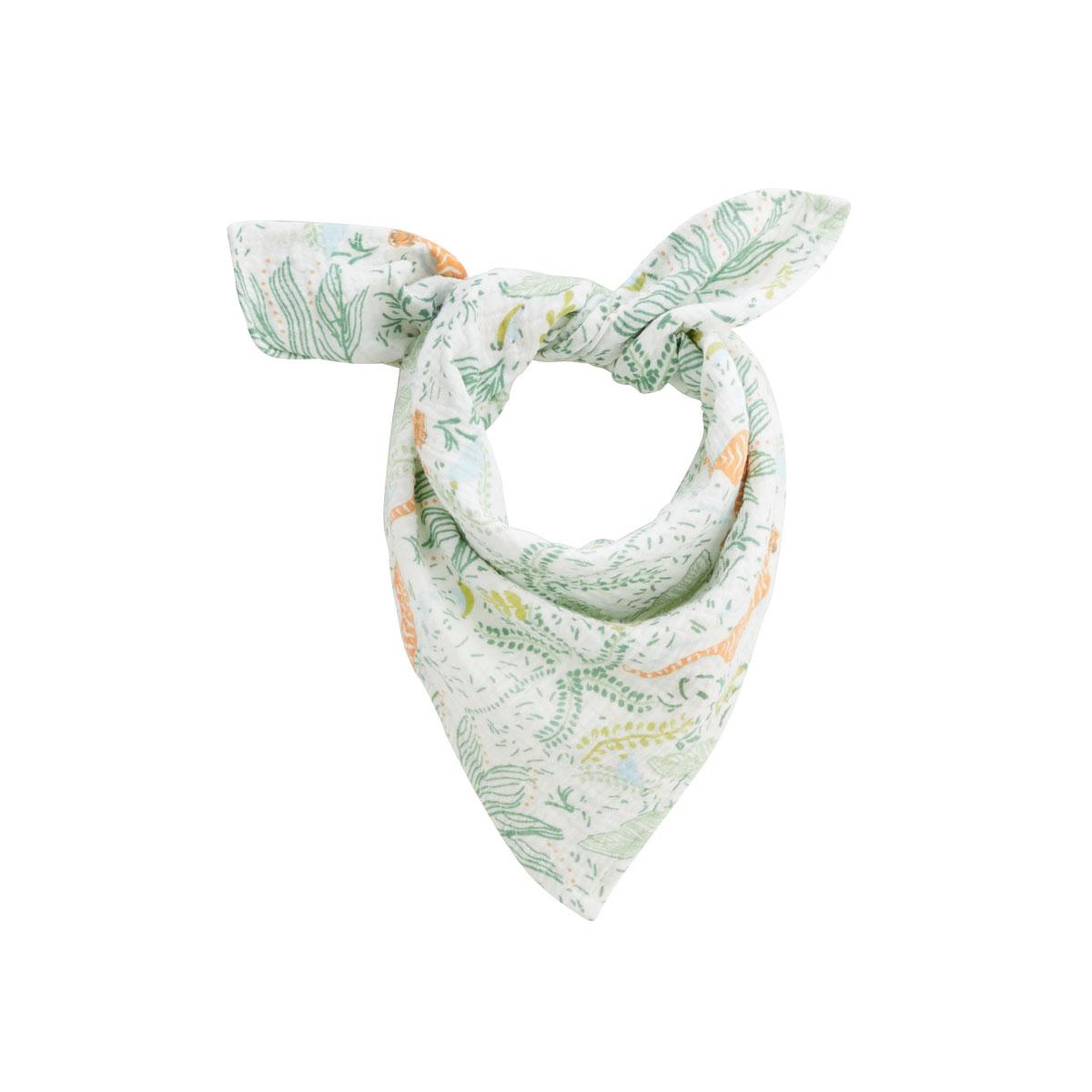 Voir la diapositive 1 : Petit Béguin Foulard en gaze de coton kanha 50 x 50 cm