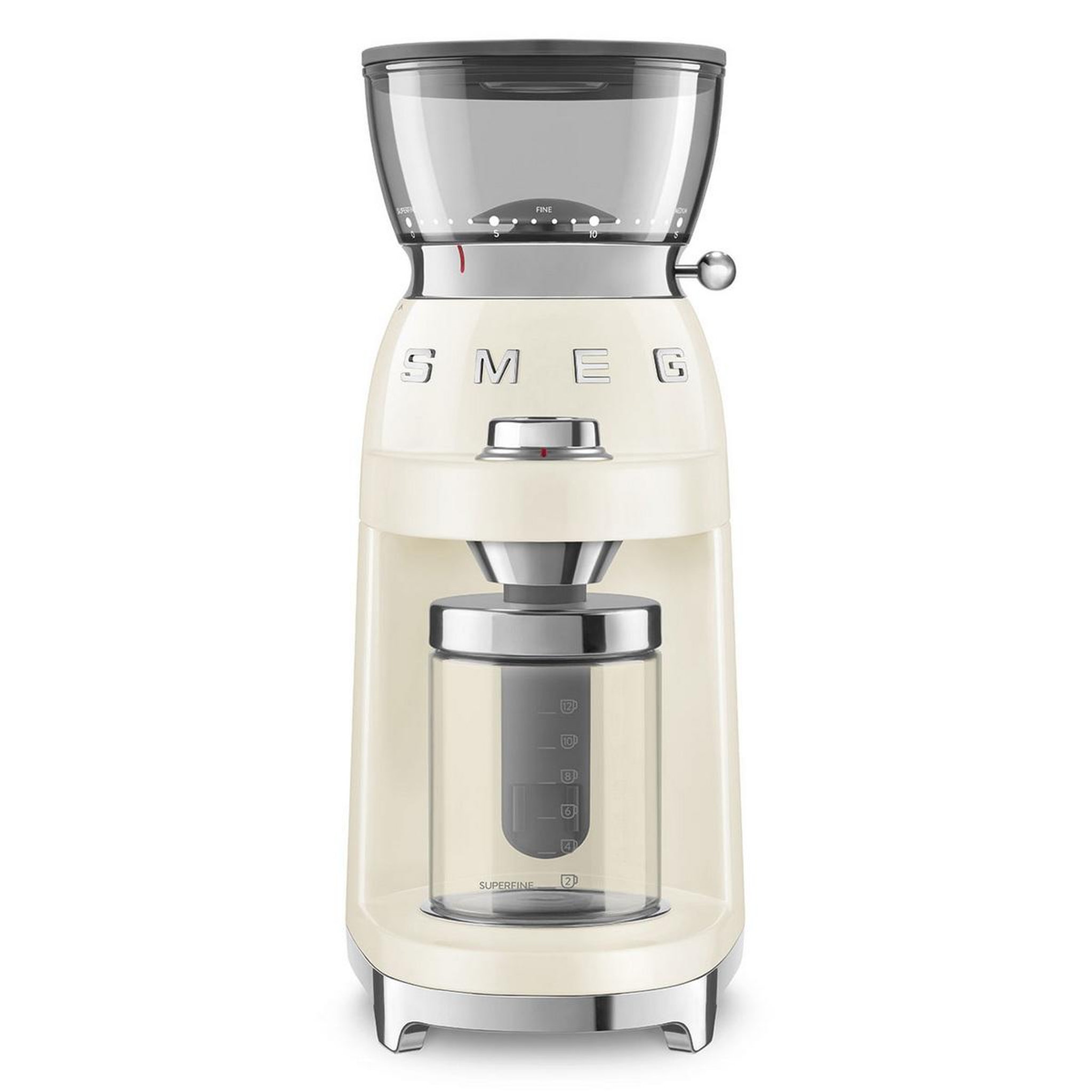SMEG Moulin à café 240g 150w crème - cgf03creu